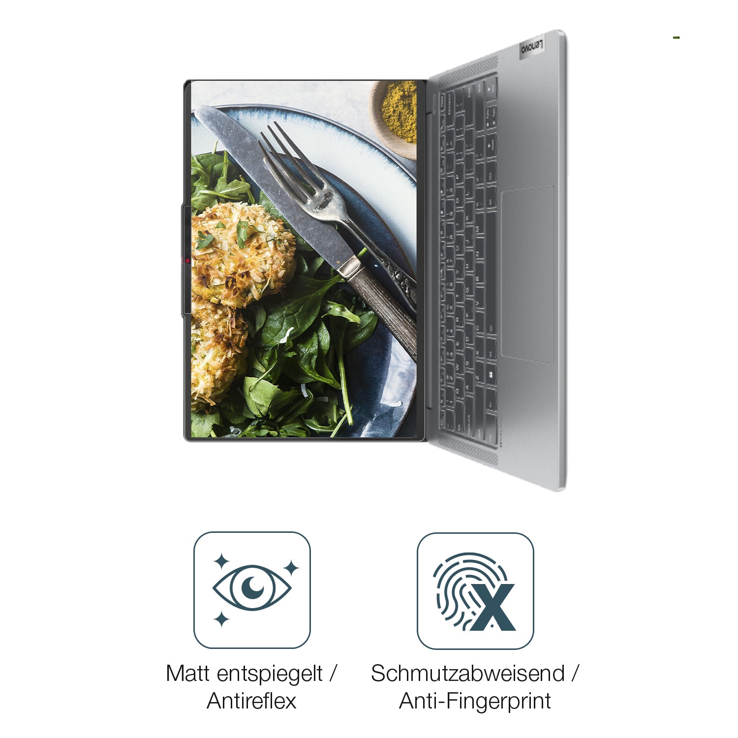 9H Hartbeschichtete, flexible Folie passend zugeschnitten für Lenovo IdeaPad Pro 5 Gen 10 14 Zoll