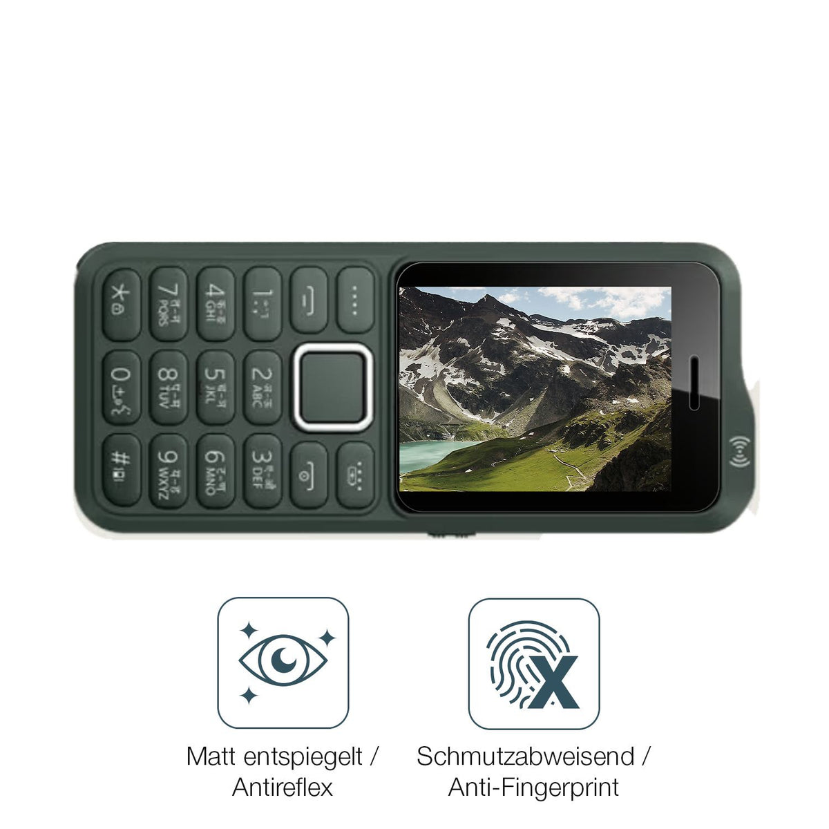 9H Hartbeschichtete, flexible Folie passend zugeschnitten für Itel King Signal