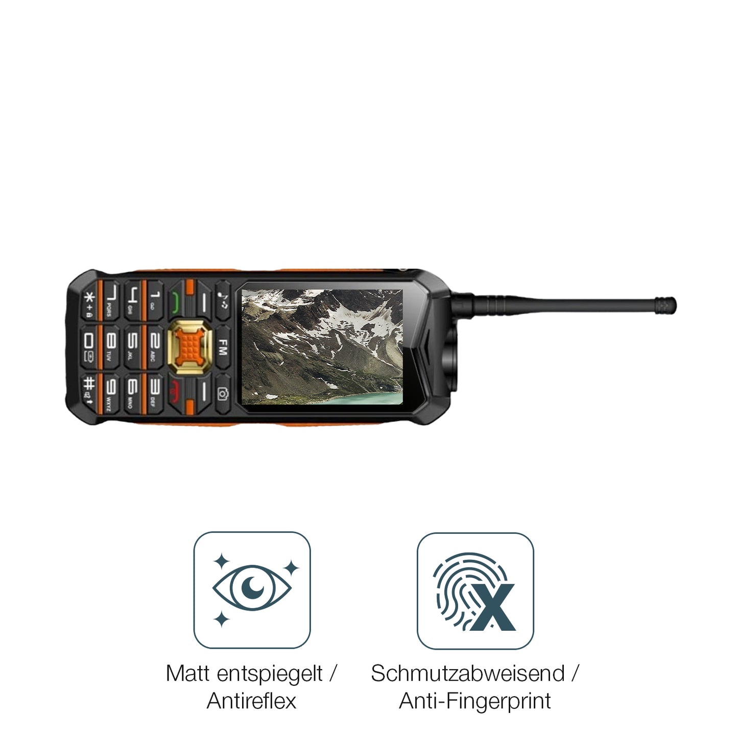 4x Schutzfolie matt für I Kall K777 New Display-Schutzfolie