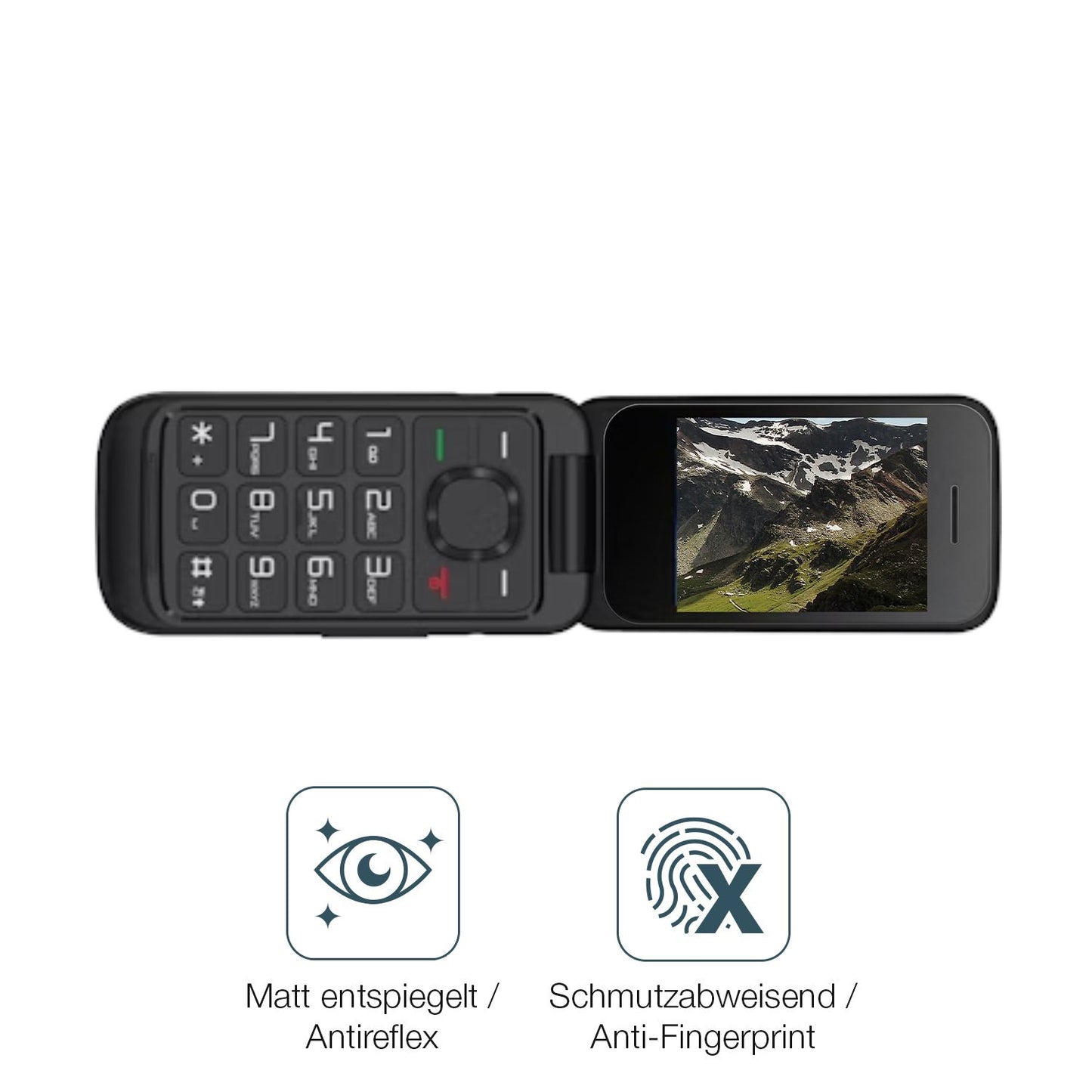 2x 9H Schutzfolie matt für TCL OneTouch 5023 Panzerfolie