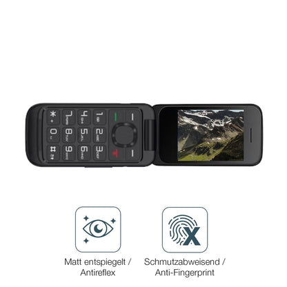 2x 9H Schutzfolie matt für TCL OneTouch 5023 Panzerfolie