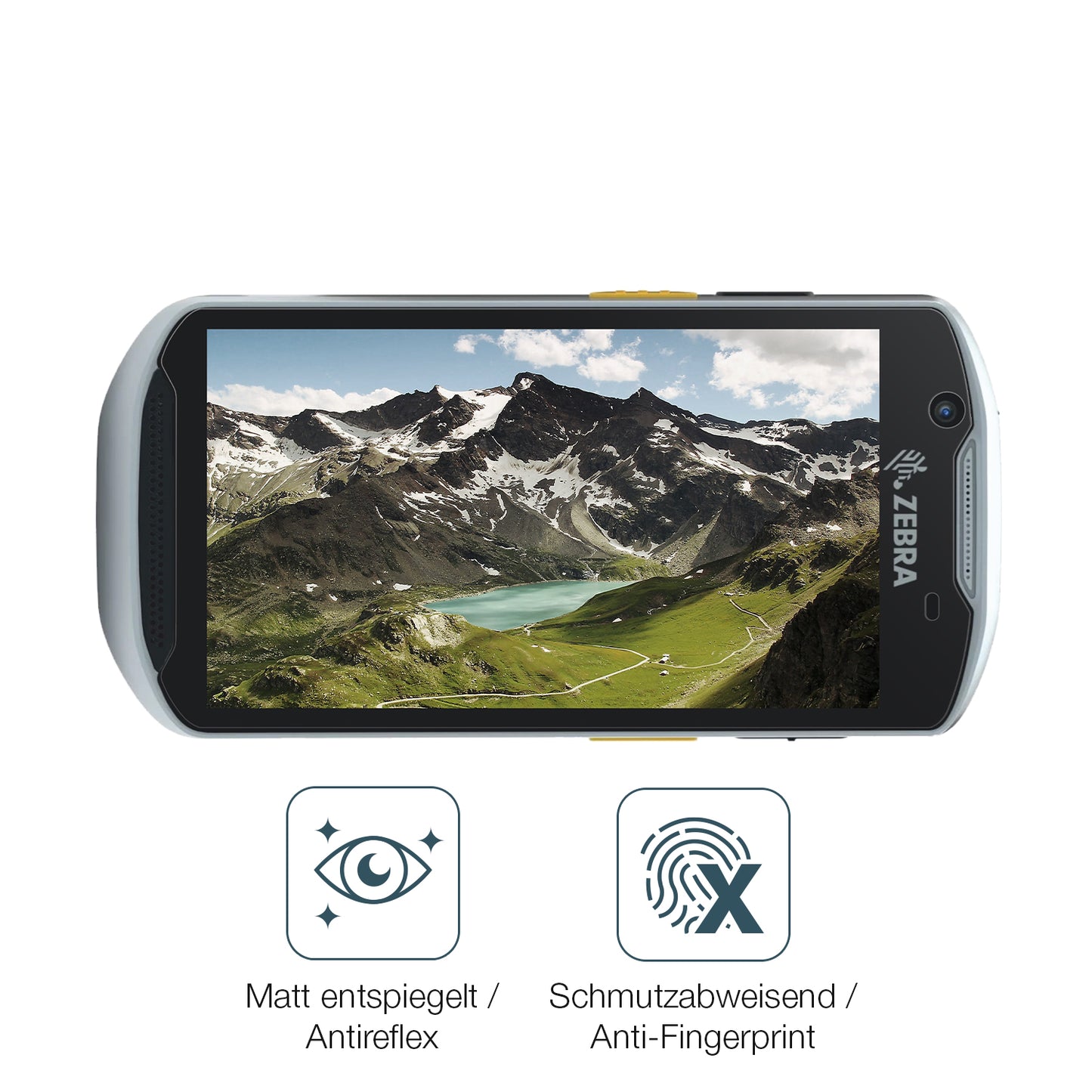 Schutz gegen Kratzer auf dem Zebra TC52x-HC Glas durch Schlüssel oder Ähnliches