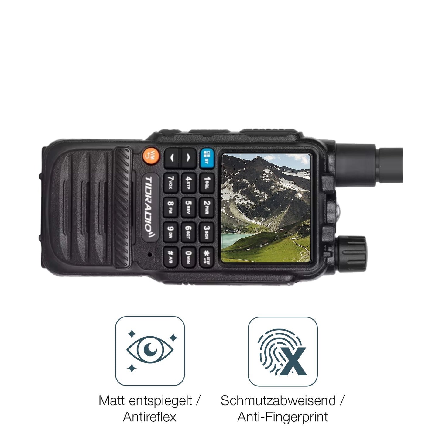 4x Schutzfolie matt für Tidradio TD-H3 Display-Schutzfolie
