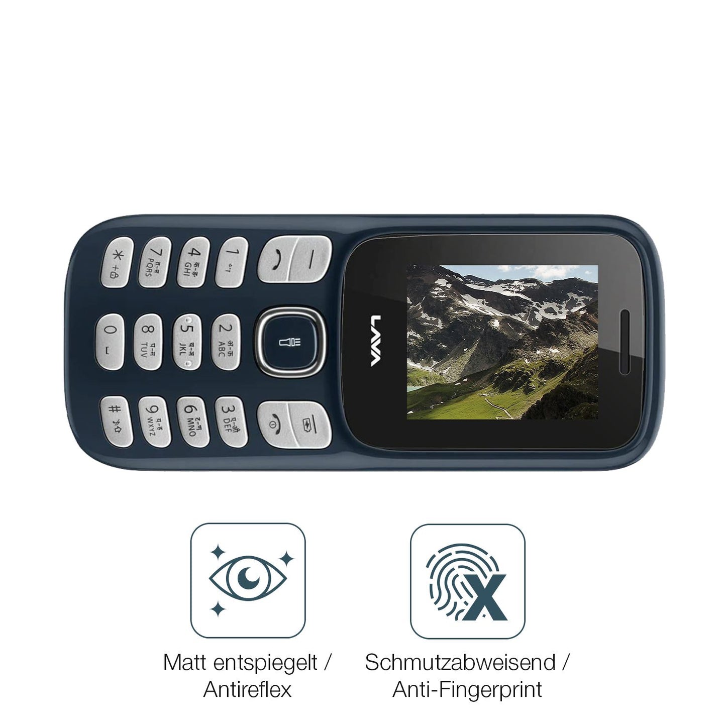 9H Hartbeschichtete, flexible Folie passend zugeschnitten für Lava A1 Vibe