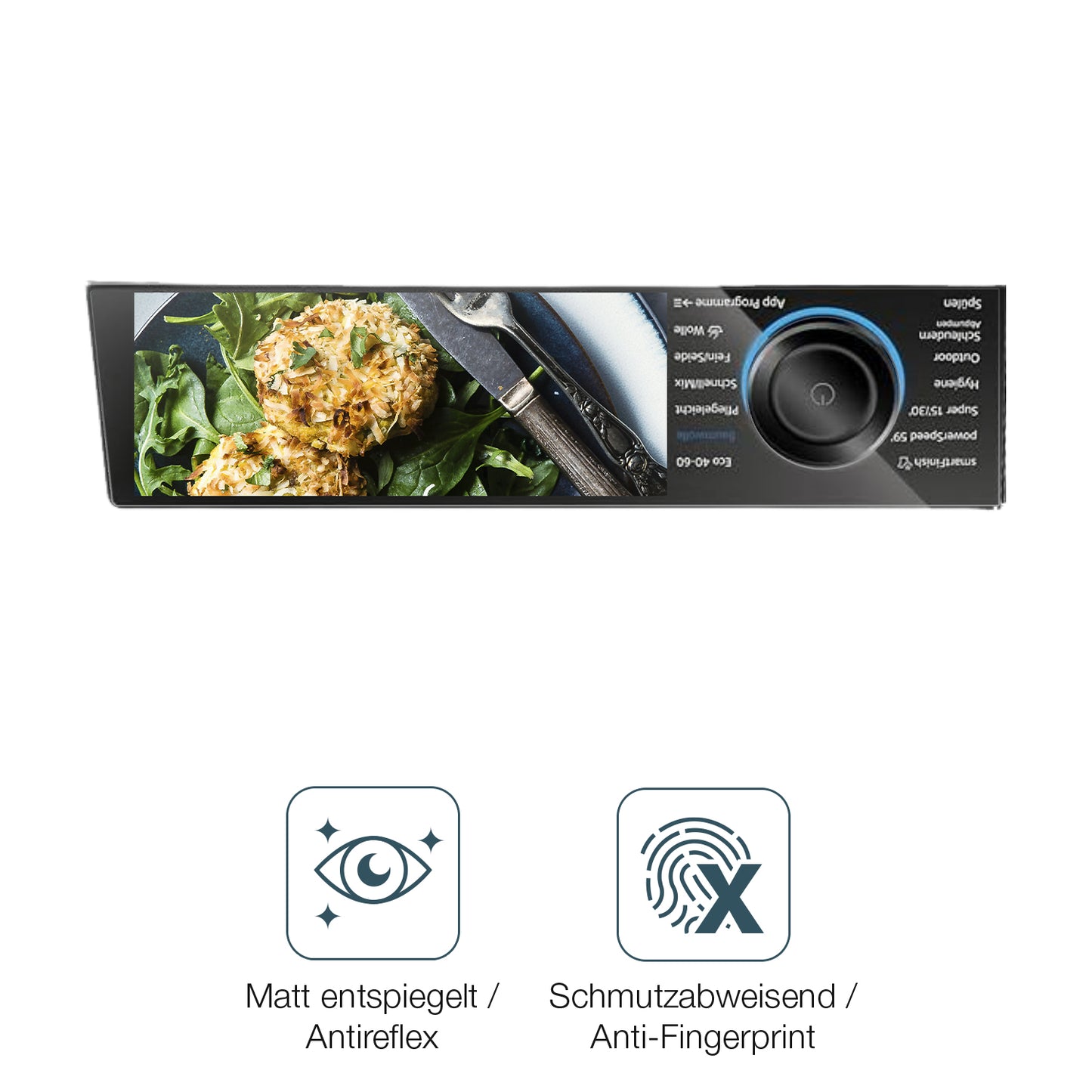 2x 9H Schutzfolie matt für Siemens WG56B2041 IQ700 Panzerfolie