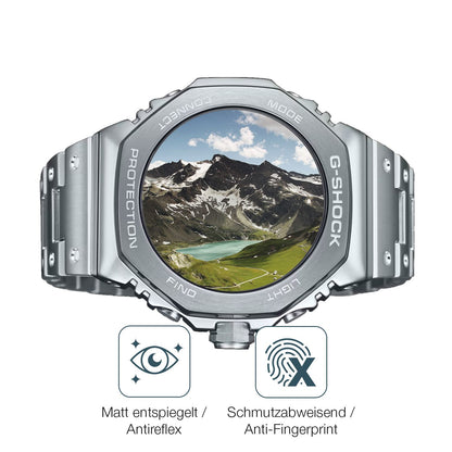 9H Hartbeschichtete, flexible Folie passend zugeschnitten für Casio G-Shock GM-B2100D