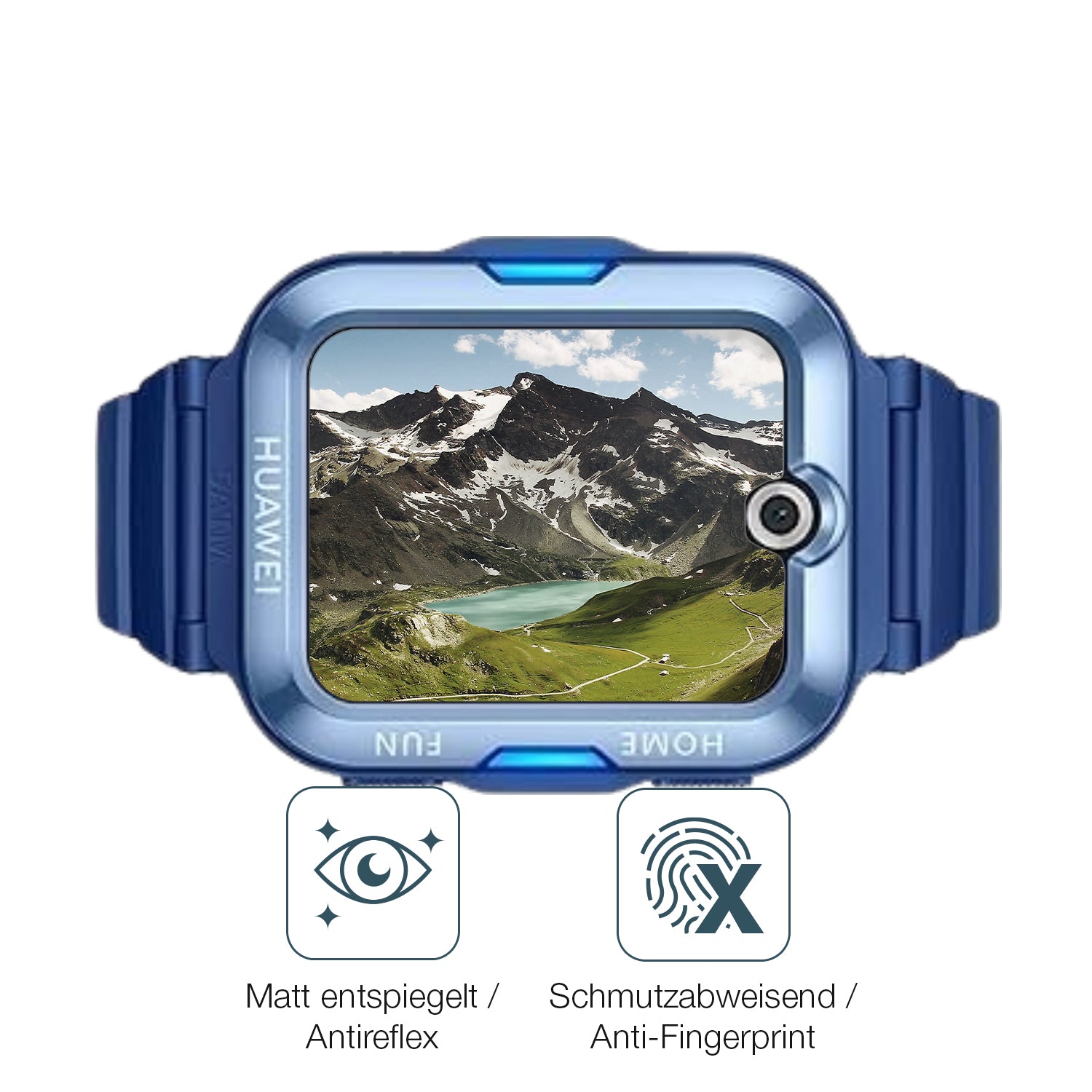 Schutz gegen Kratzer auf dem Huawei Kids Watch 5 Glas durch Schlüssel oder Ähnliches