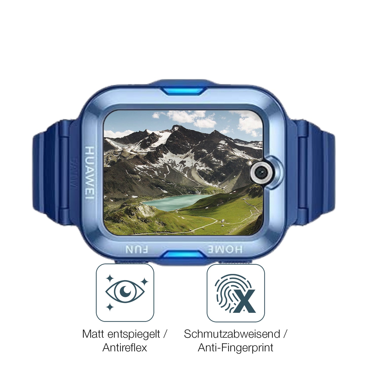 6x Schutzfolie matt für Huawei Kids Watch 5X Display-Schutzfolie