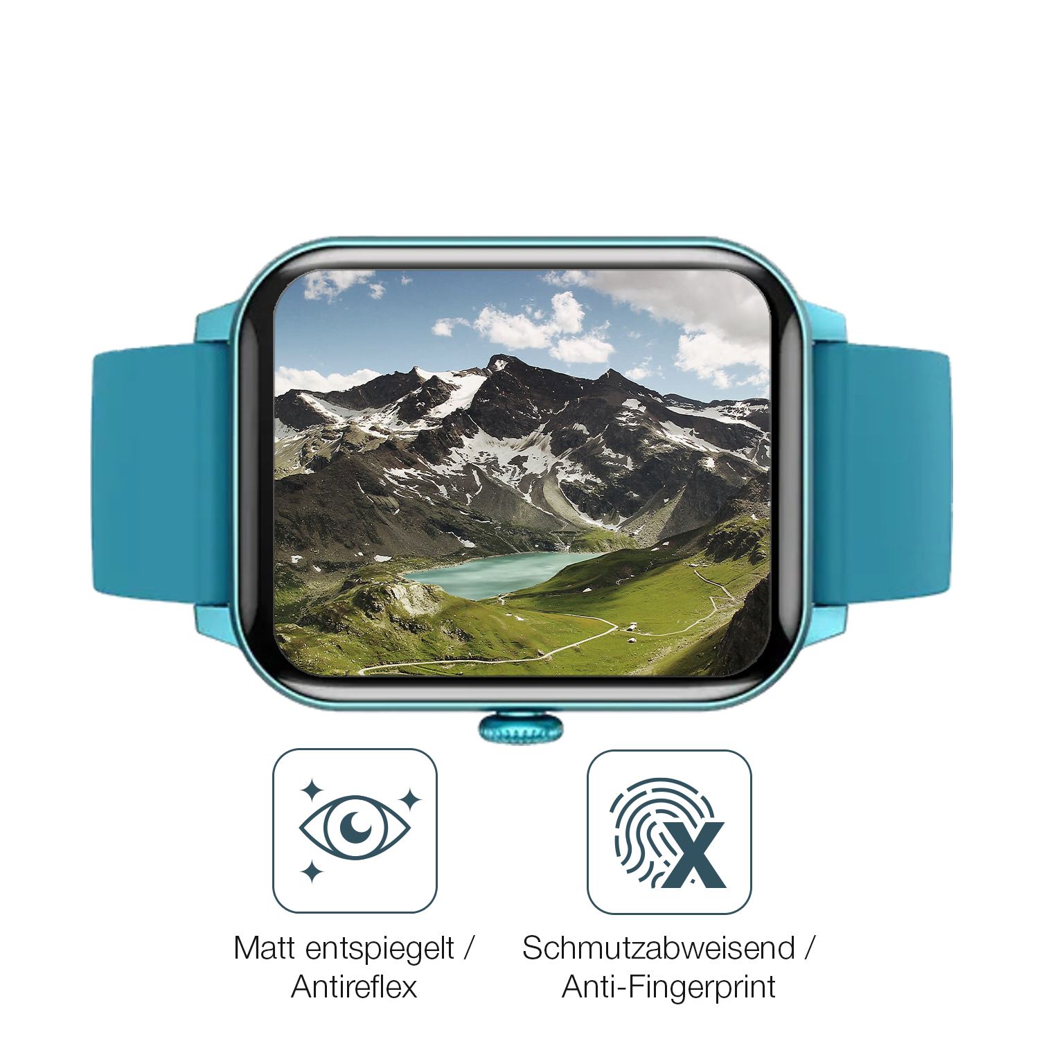 9H Hartbeschichtete, flexible Folie passend zugeschnitten für Fireboltt Ninja Calling