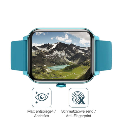 9H Hartbeschichtete, flexible Folie passend zugeschnitten für Fireboltt Ninja Calling
