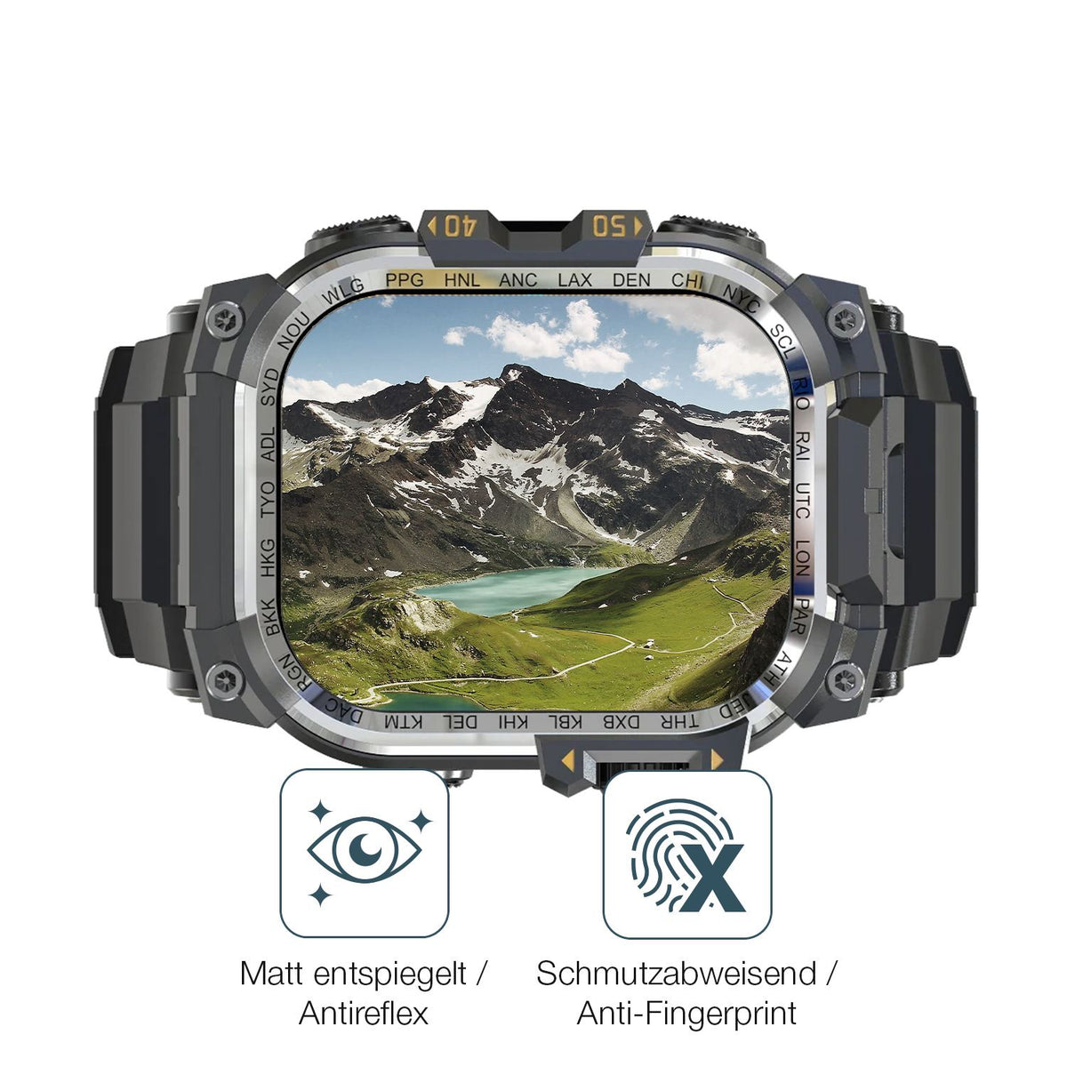 Schutz gegen Kratzer auf dem Rollme Hero X Glas durch Schlüssel oder Ähnliches