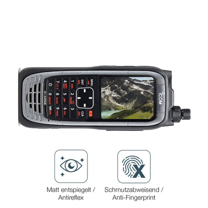 2x 9H Schutzfolie matt für Icom IC-A25NE Panzerfolie