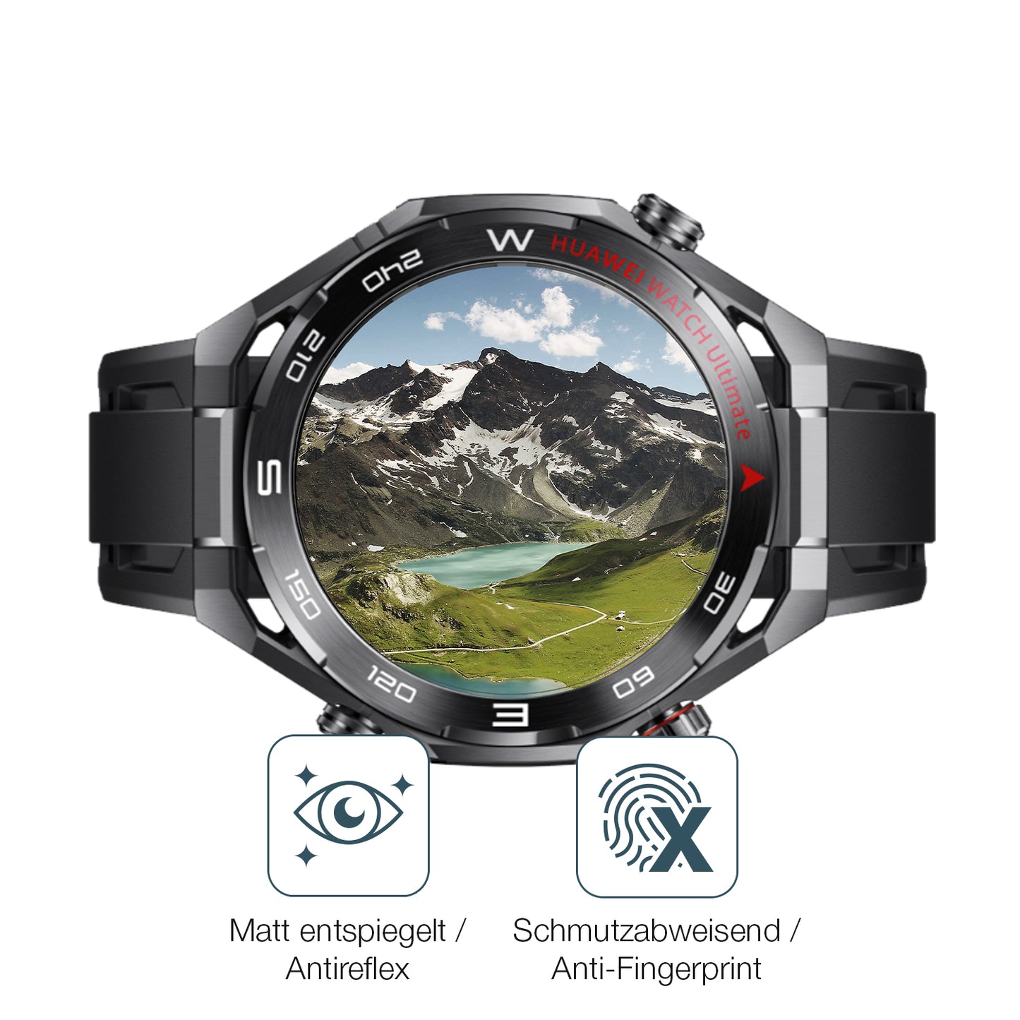 6x Schutzfolie matt für Huawei Watch Ultimate 2 Black Display-Schutzfolie