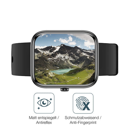 9H Hartbeschichtete, flexible Folie passend zugeschnitten für Fireboltt Ninja Call 2