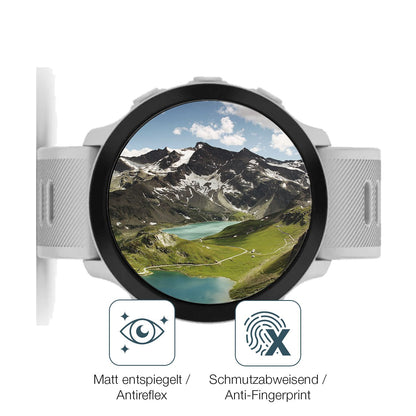 2x 9H Schutzfolie matt für Garmin Forerunner 55 Panzerfolie