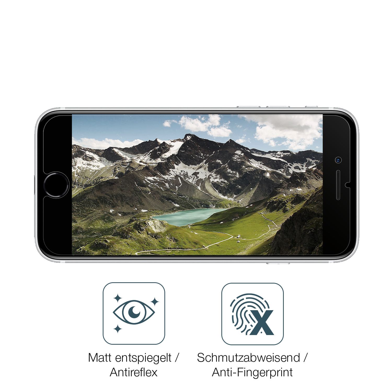 9H Hartbeschichtete, flexible Folie passend zugeschnitten für Apple iPhone SE (2022)