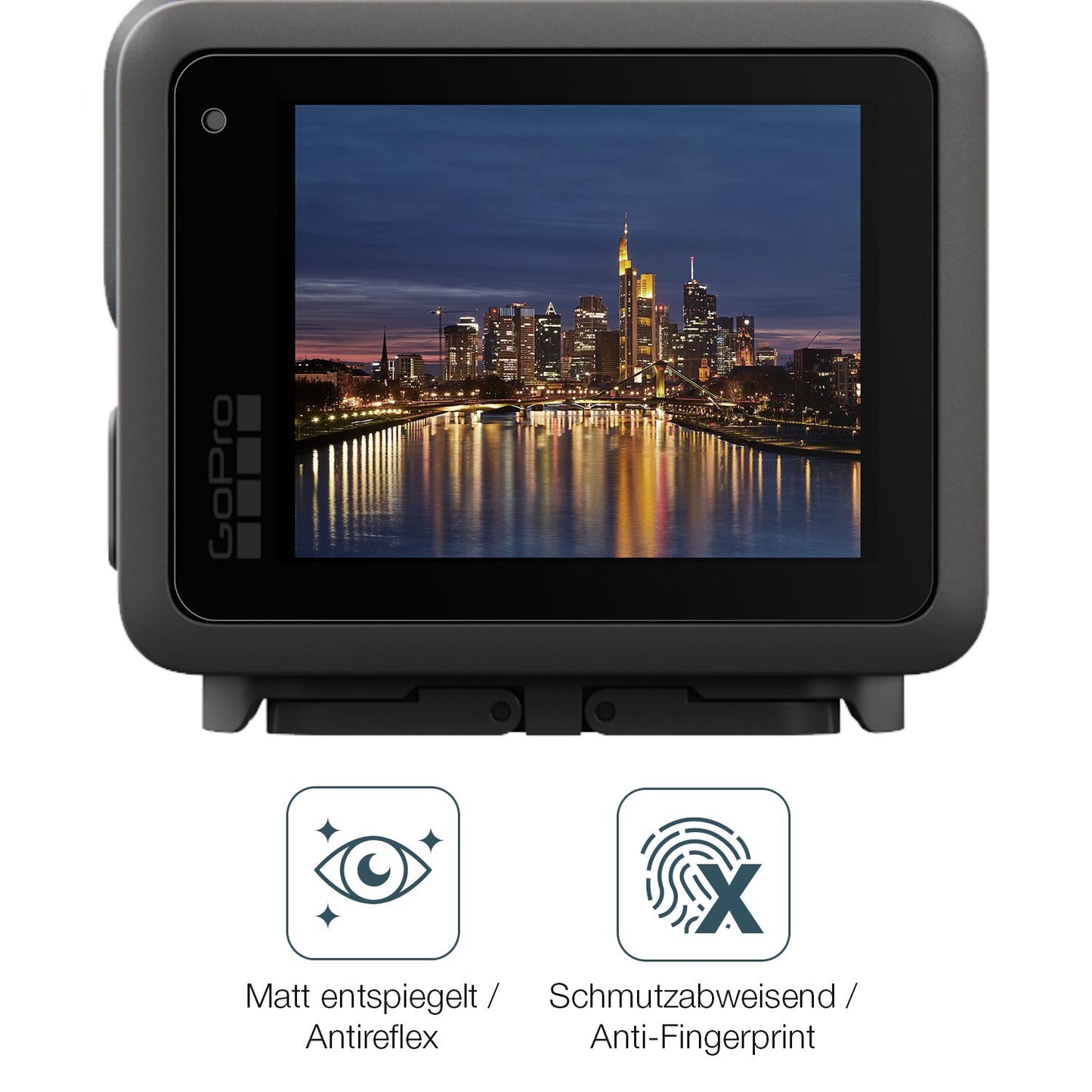 Schutz gegen Kratzer auf dem GoPro Lit Hero Glas durch Schlüssel oder Ähnliches