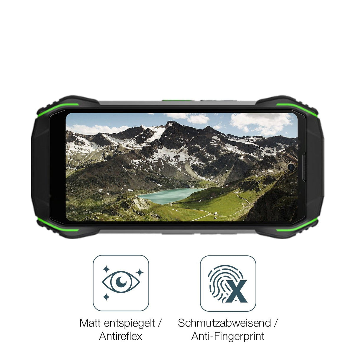 2x 9H Schutzfolie matt für Blackview N6000 Panzerfolie
