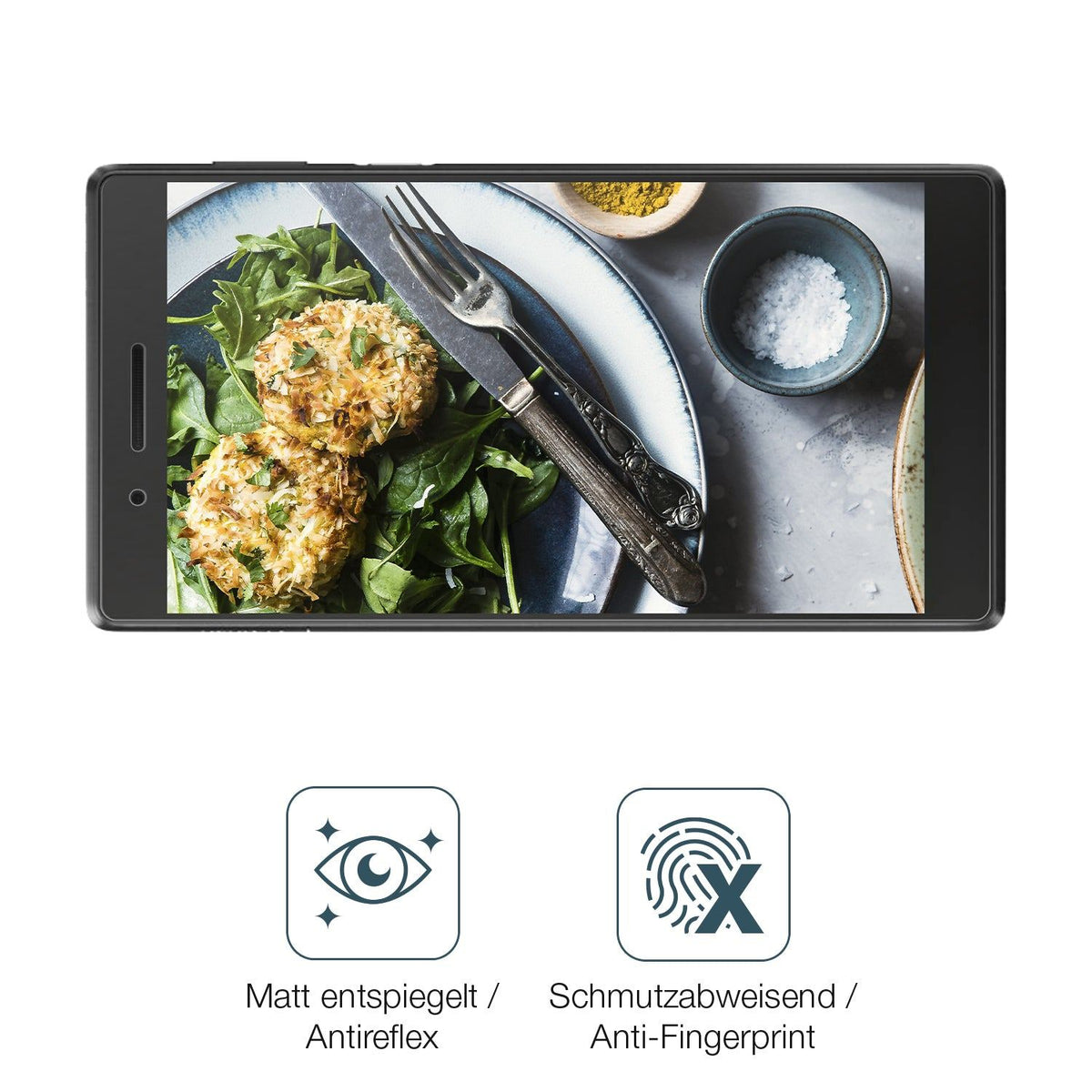 2x 9H Schutzfolie matt für Lenovo Tab 4 7 TB-7504X Panzerfolie