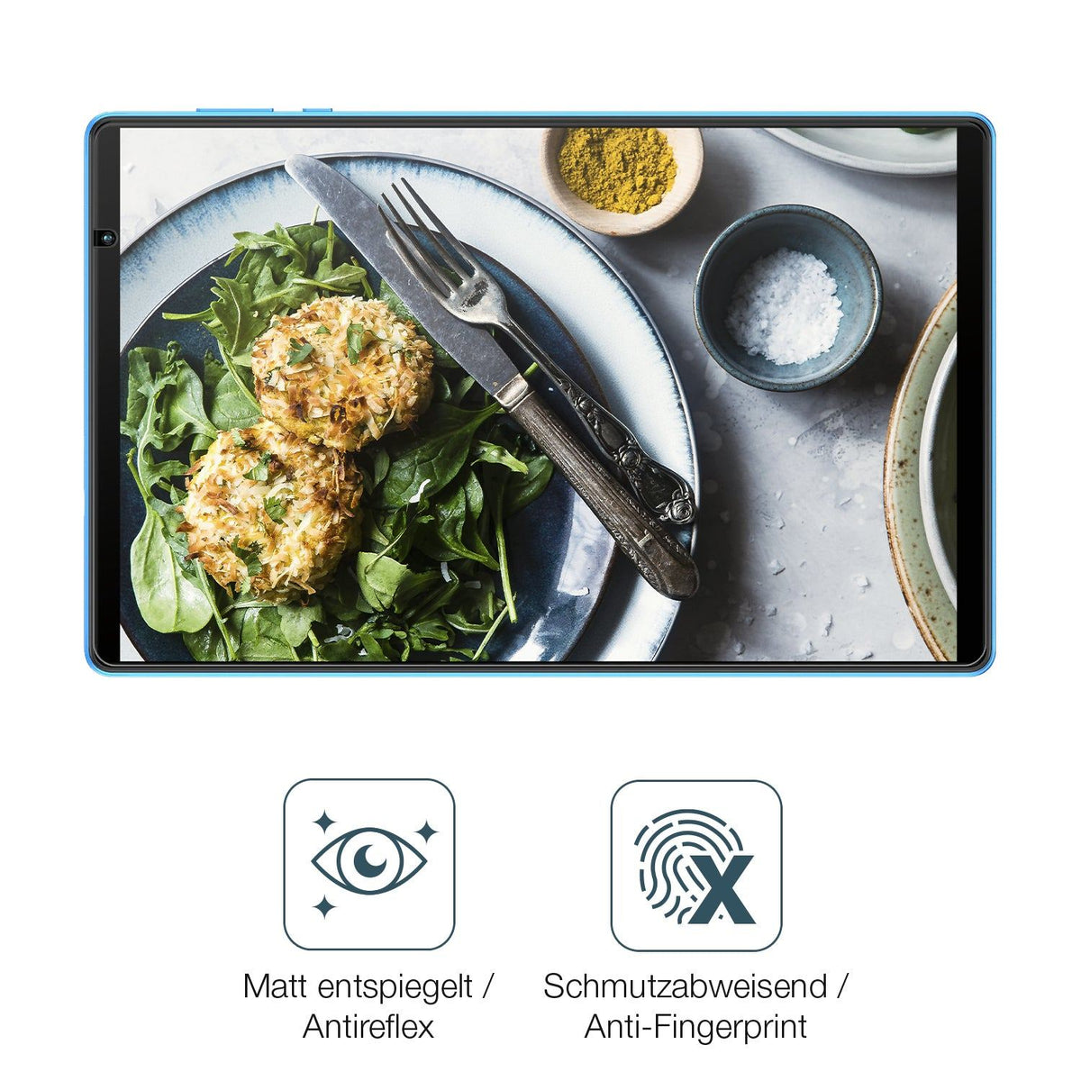 2x 9H Schutzfolie matt für Teclast P26T Panzerfolie