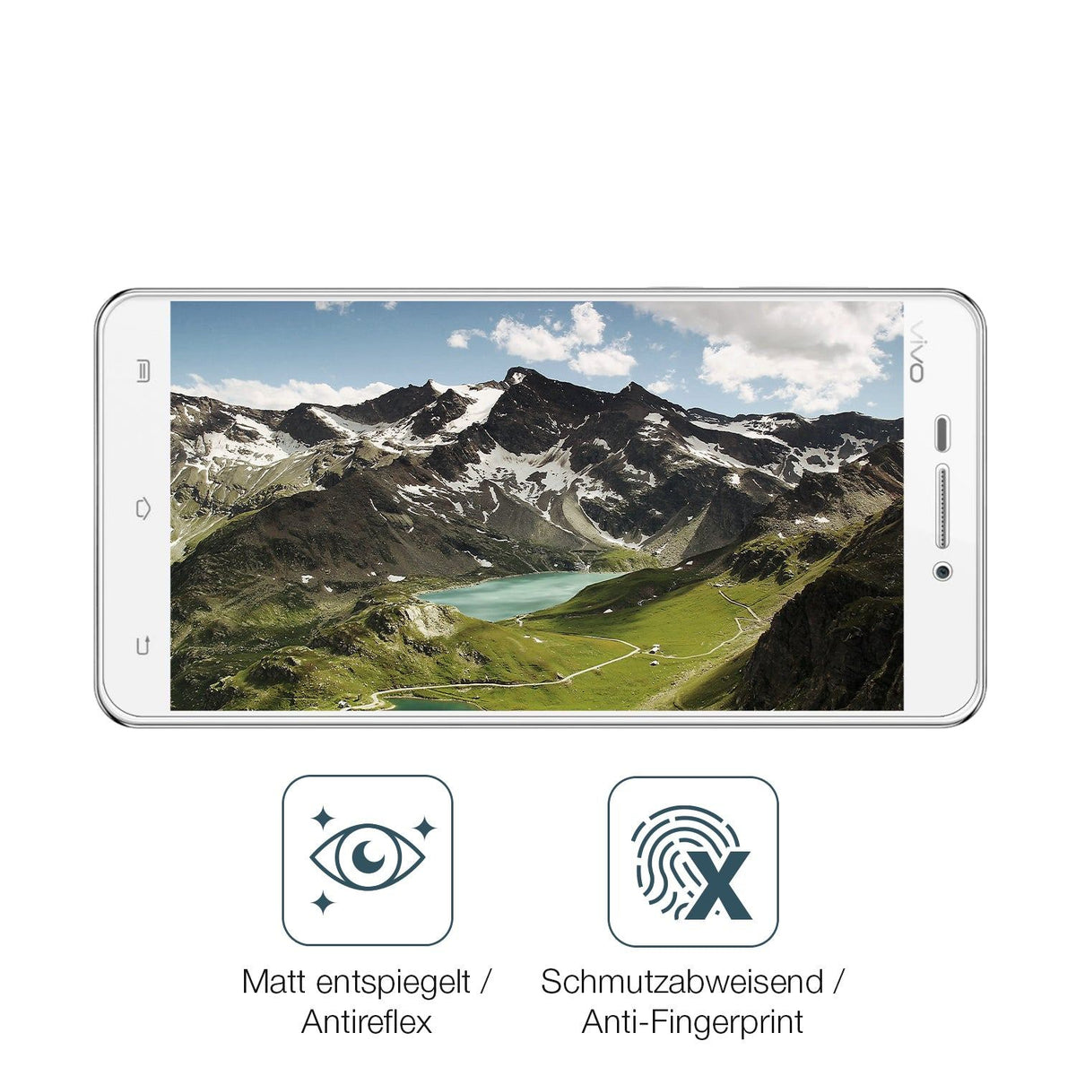 2x 9H Schutzfolie matt für Vivo X3S Panzerfolie