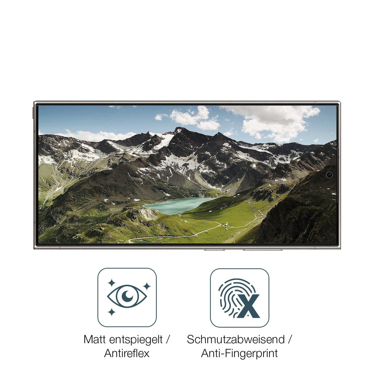 2x 9H Schutzfolie matt für Samsung Galaxy S24 Ultra Panzerfolie
