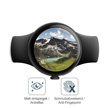 2x 9H Schutzfolie matt für Google Pixel Watch 1 Panzerfolie