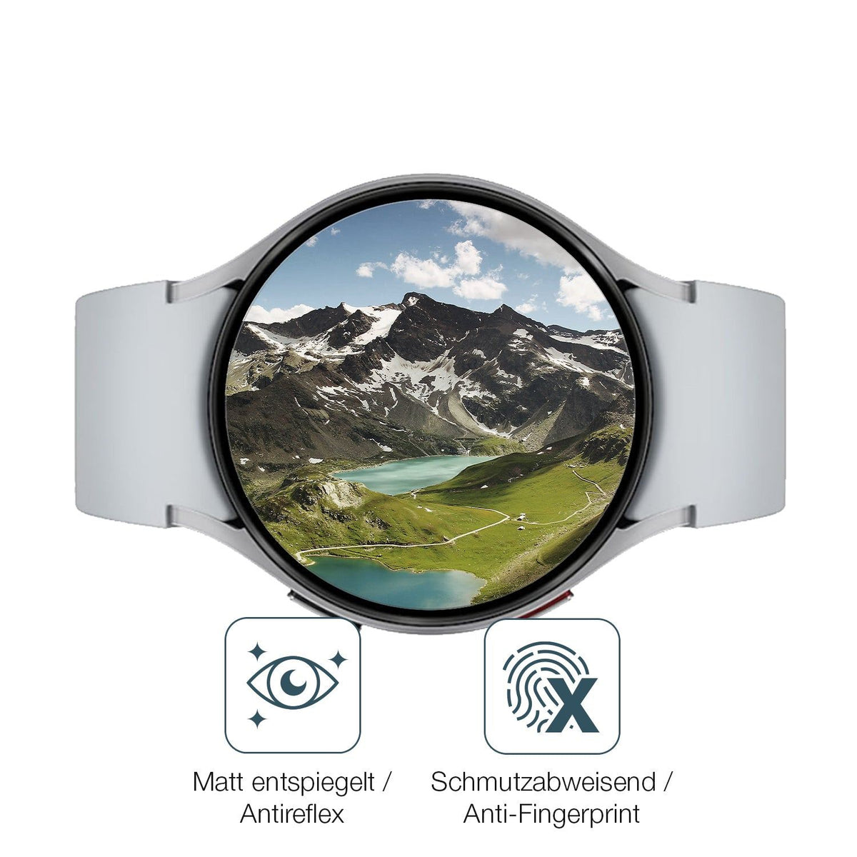 2x 9H Schutzfolie matt für Samsung Galaxy Watch 6 44mm Panzerfolie