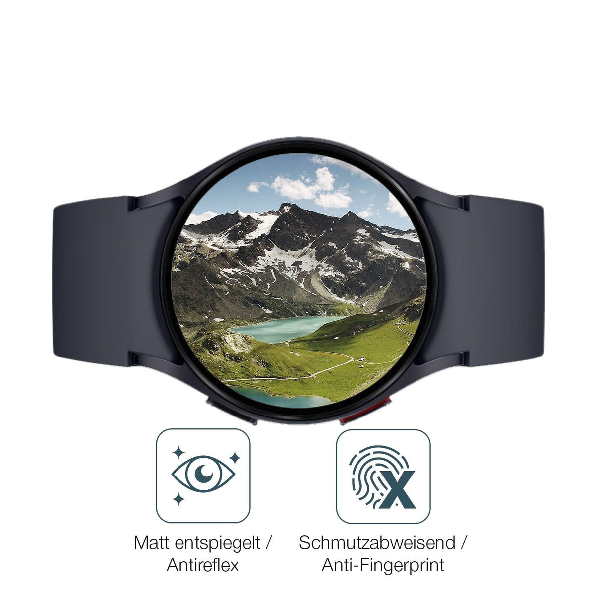 2x 9H Schutzfolie matt für Samsung Galaxy Watch 6 40mm Panzerfolie