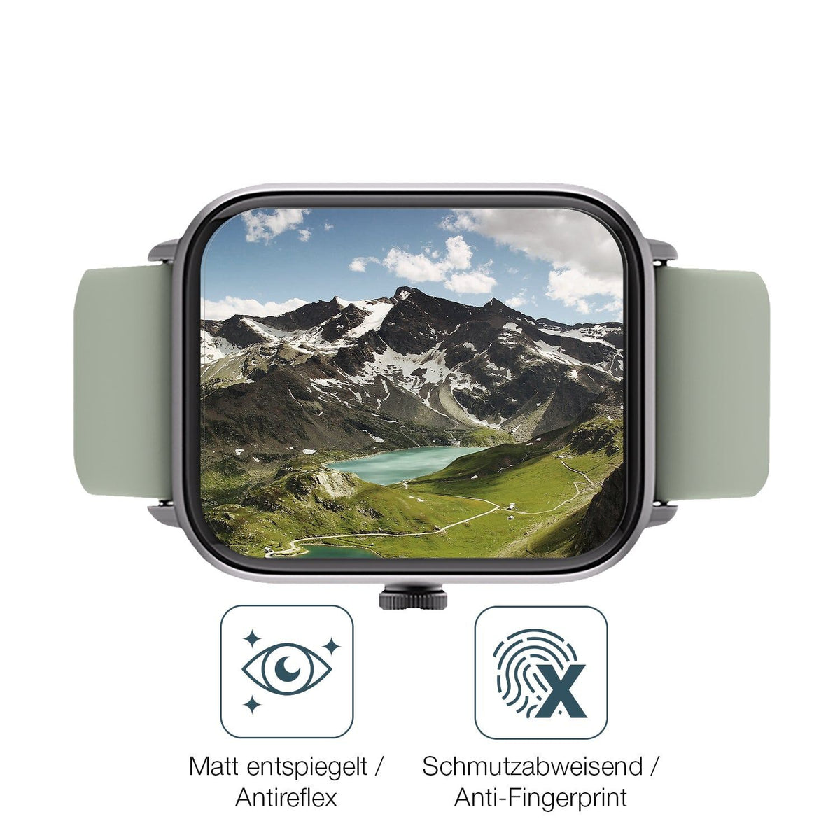2x 9H Schutzfolie matt für Noise ColorFit Pro 3 Alpha Panzerfolie