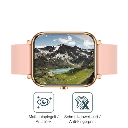 1x 9H Schutzfolie matt für Kalinco CS201C Smartwatch Panzerfolie