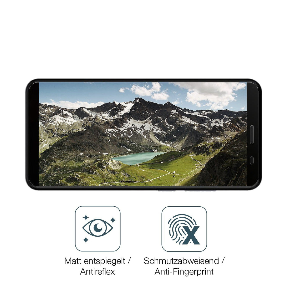 1x 9H Schutzfolie matt für Lava Iris 88S Panzerfolie