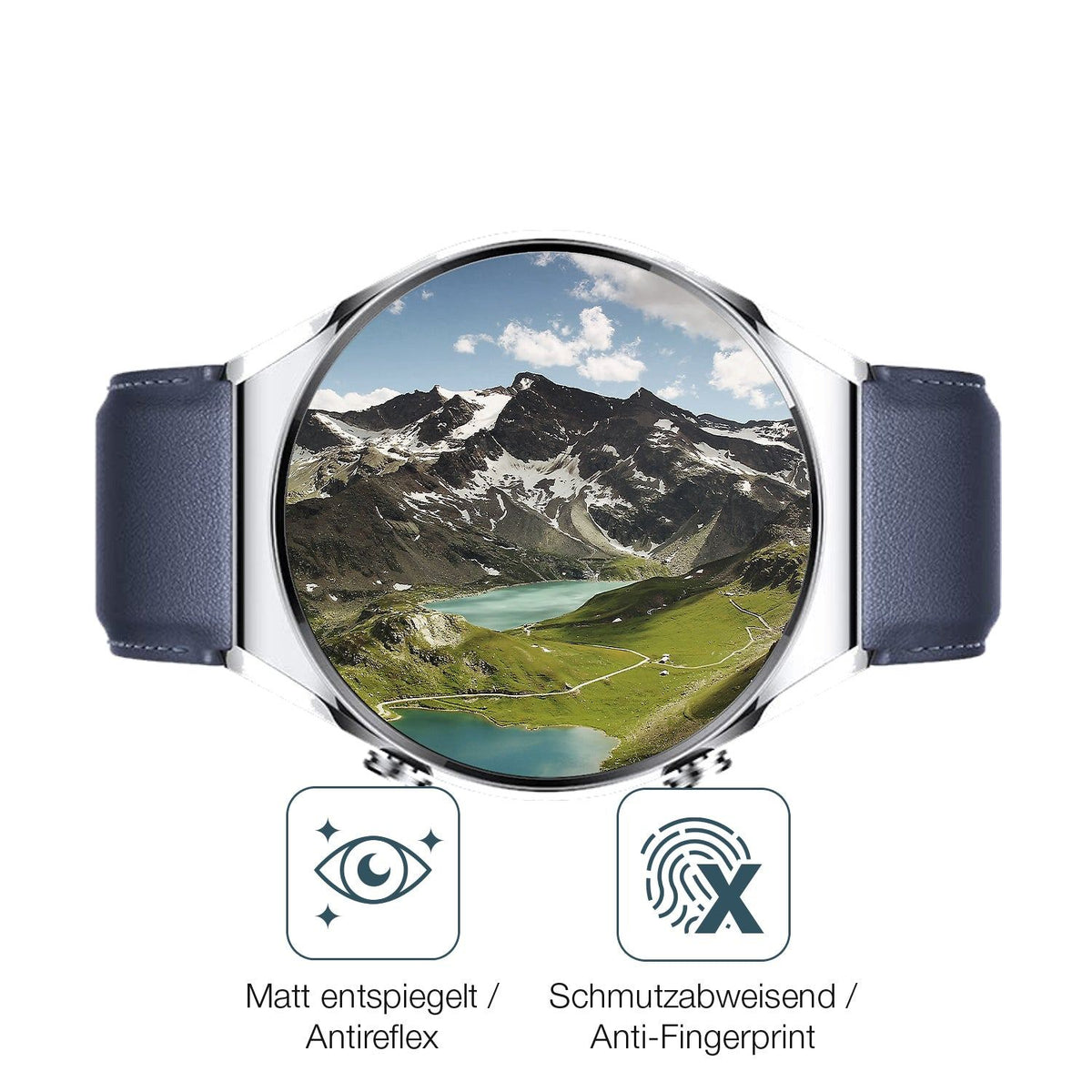 1x 9H Schutzfolie matt für Xiaomi Watch S1 Panzerfolie