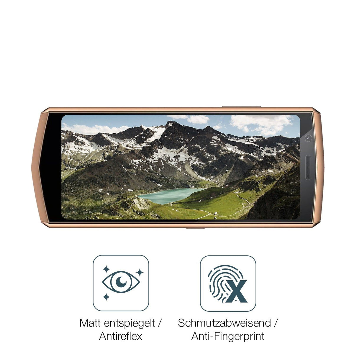 2x 9H Schutzfolie matt für Cubot Pocket 3 Panzerfolie