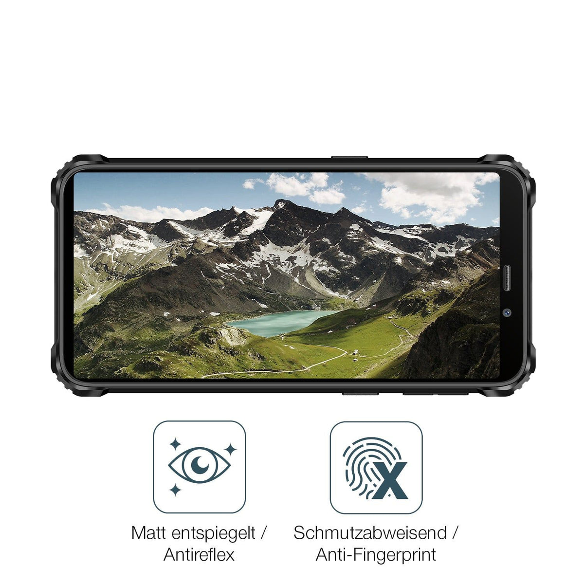 2x 9H Schutzfolie matt für Oukitel WP32 Pro Panzerfolie