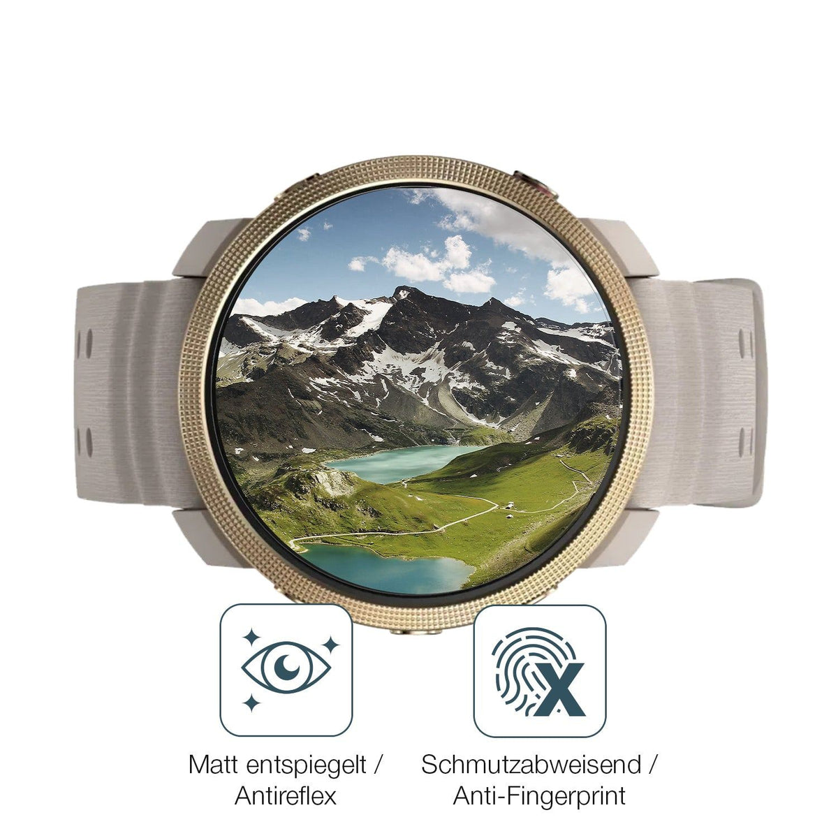 2x 9H Schutzfolie matt für Polar Vantage M3 Panzerfolie