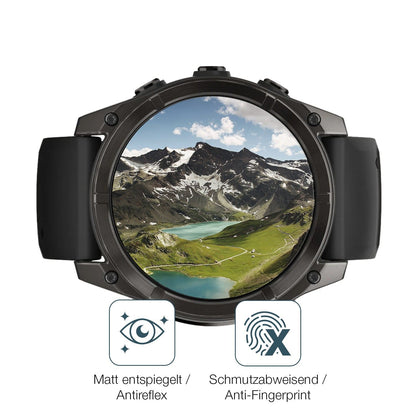 2x 9H Schutzfolie matt für Garmin Fenix 8 43mm Panzerfolie
