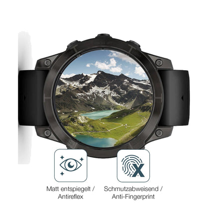 2x 9H Schutzfolie matt für Garmin Fenix 7 Pro 51mm Panzerfolie