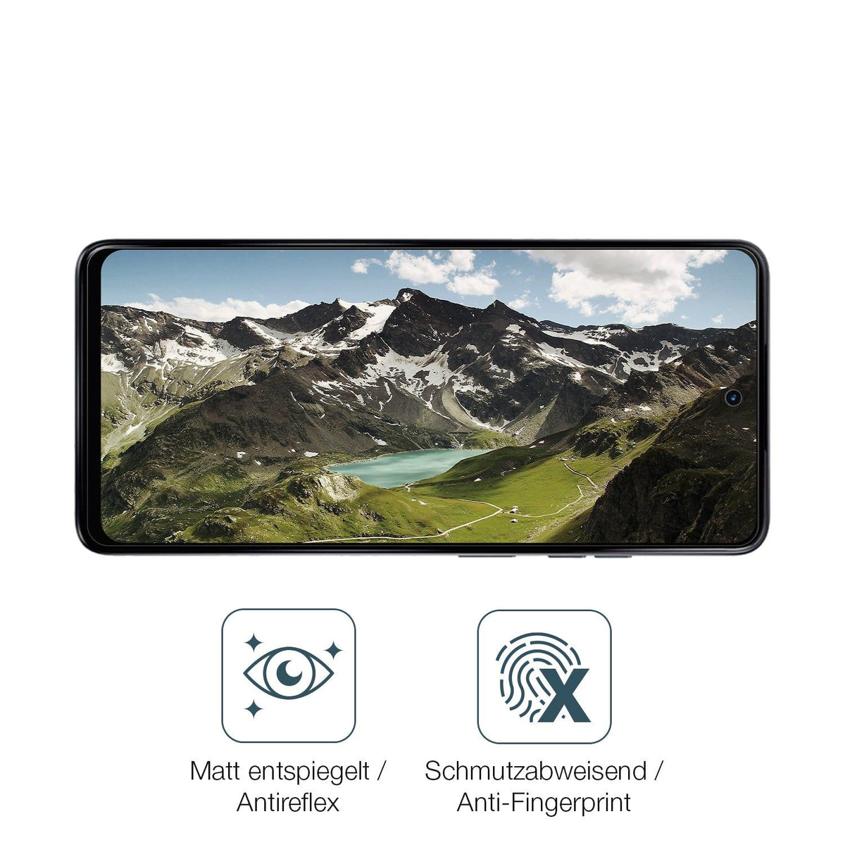 2x 9H Schutzfolie matt für Motorola Moto G24 Power Panzerfolie