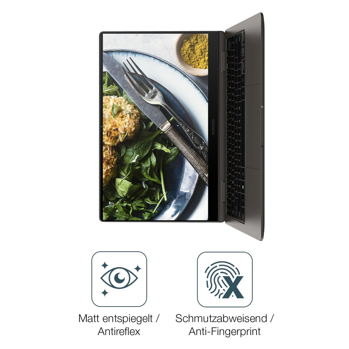 2x 9H Schutzfolie matt für Samsung Galaxy Book 3 360 13.3 NP730QFG Panzerfolie