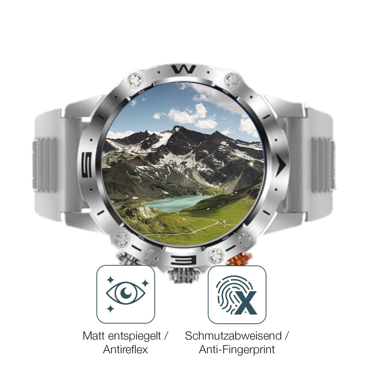 2x 9H Schutzfolie matt für DekeFit MT43 PRo 1.53 Zoll Panzerfolie