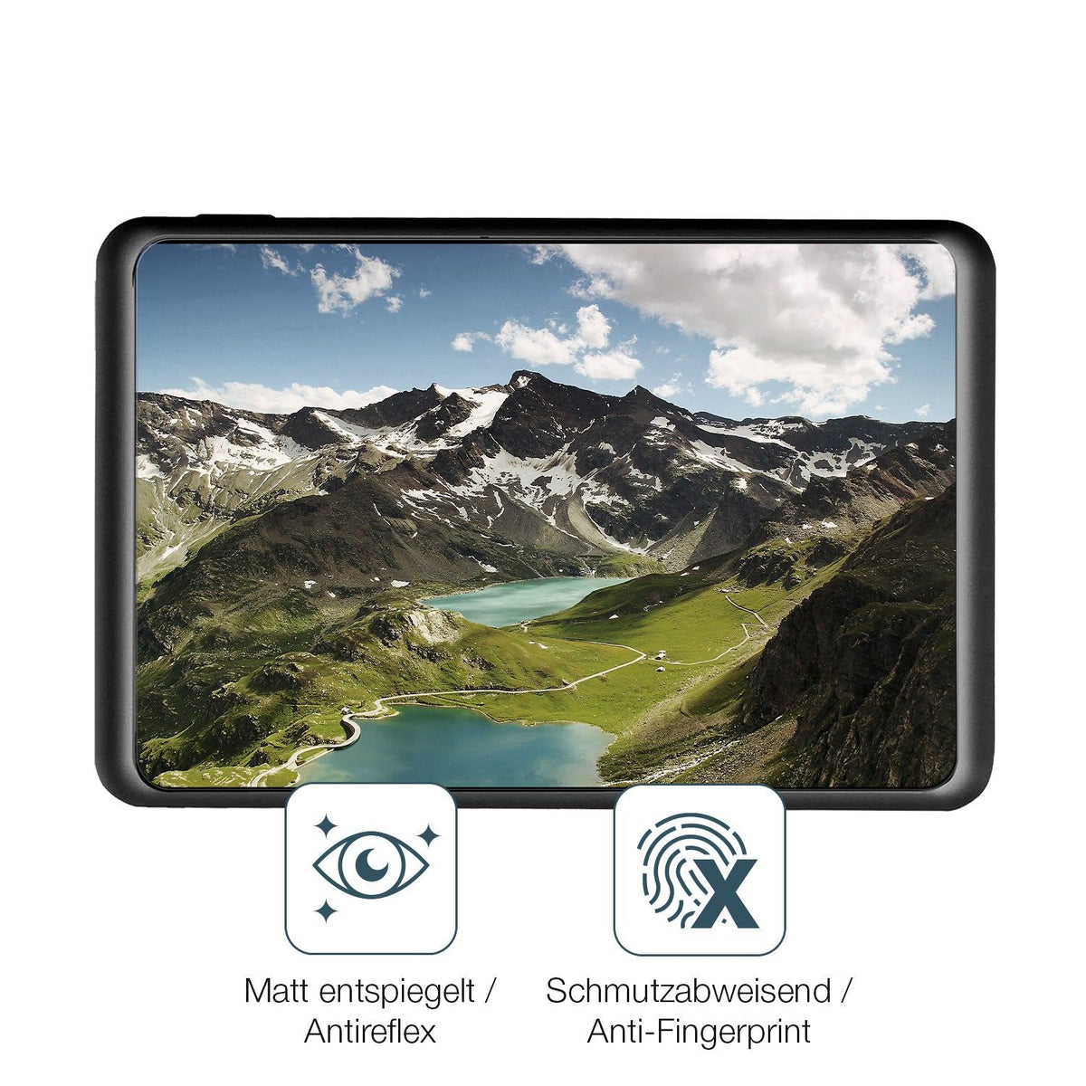 2x 9H Schutzfolie matt für Snooper Truckmate 6900 Panzerfolie