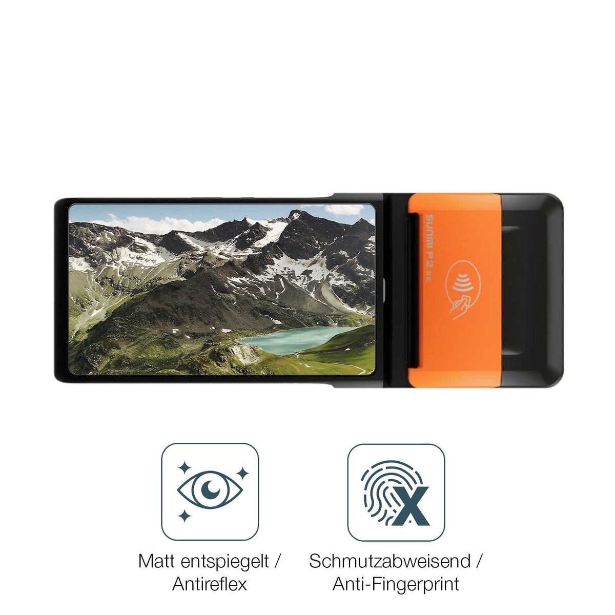 2x 9H Schutzfolie matt für sunmi P2 T6900 Panzerfolie