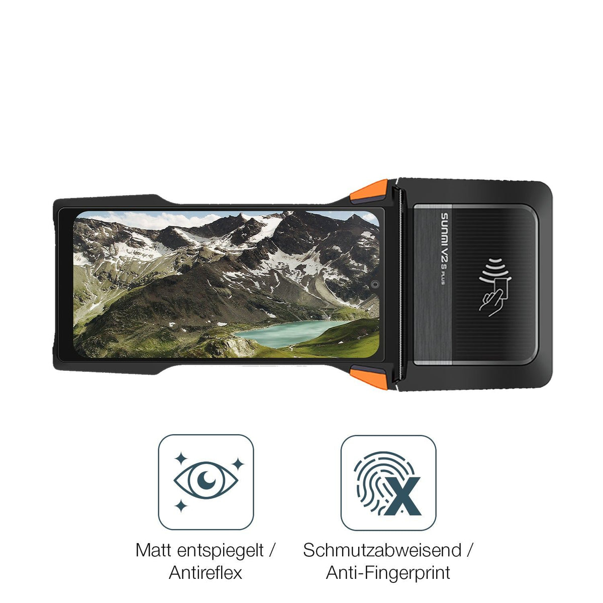 2x 9H Schutzfolie matt für sunmi V2s Plus Panzerfolie