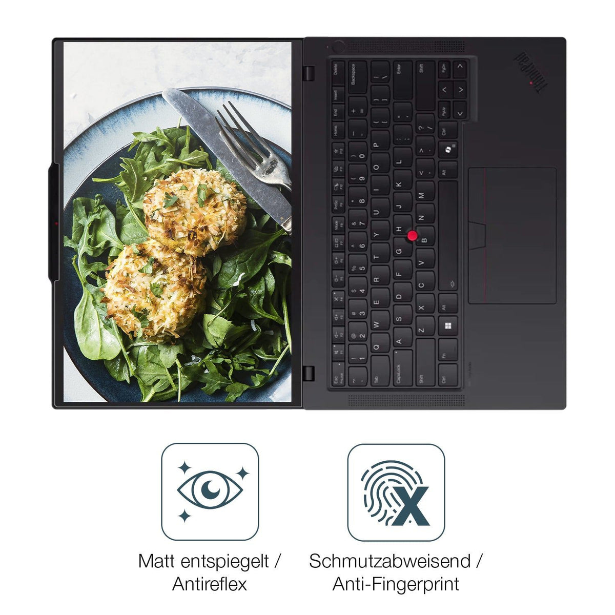2x 9H Schutzfolie matt für Lenovo Campus ThinkPad P14s Gen 5 Panzerfolie