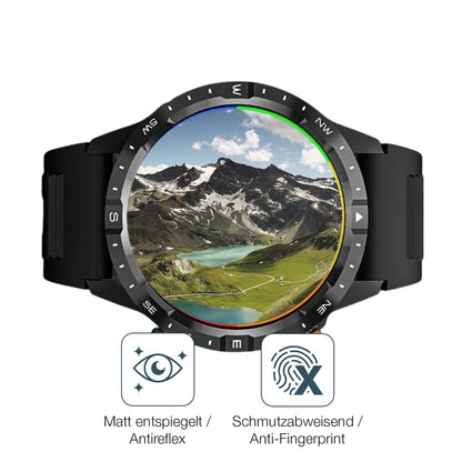 2x 9H Schutzfolie matt für Banlvs Smartwatch 1.39 Zoll Panzerfolie