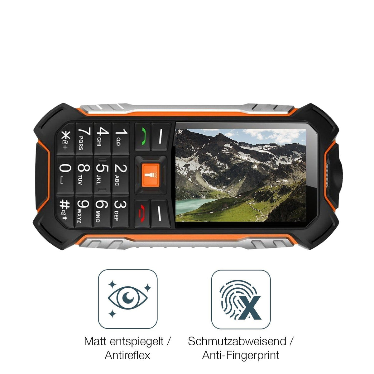 2x 9H Schutzfolie matt für Hammer Boost 2 LTE Panzerfolie