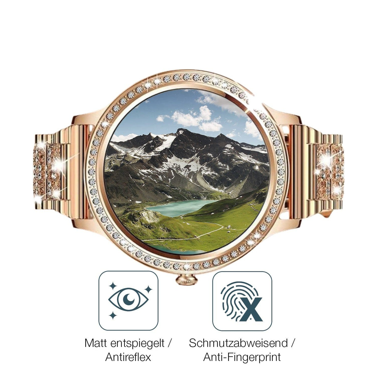 2x 9H Schutzfolie matt für elfofle AK54 1.32 Zoll Panzerfolie