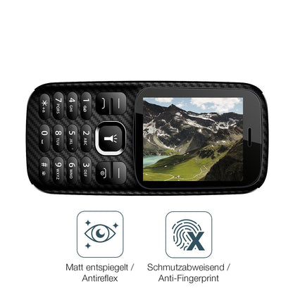 2x 9H Schutzfolie matt für Energizer Mobile E13 Panzerfolie
