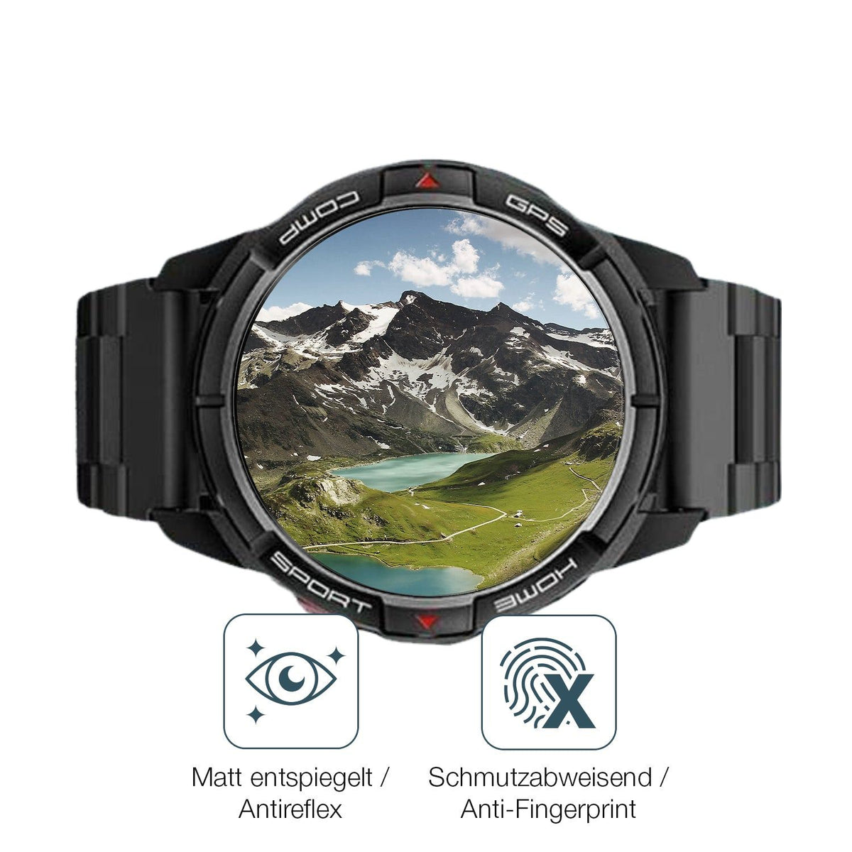2x 9H Schutzfolie matt für Xiaomi Mibro GS Active Panzerfolie